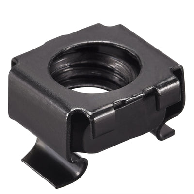 Harfington Uxcell Snap-in Cage Nuts Carbon Steel Nut for Server Shelve