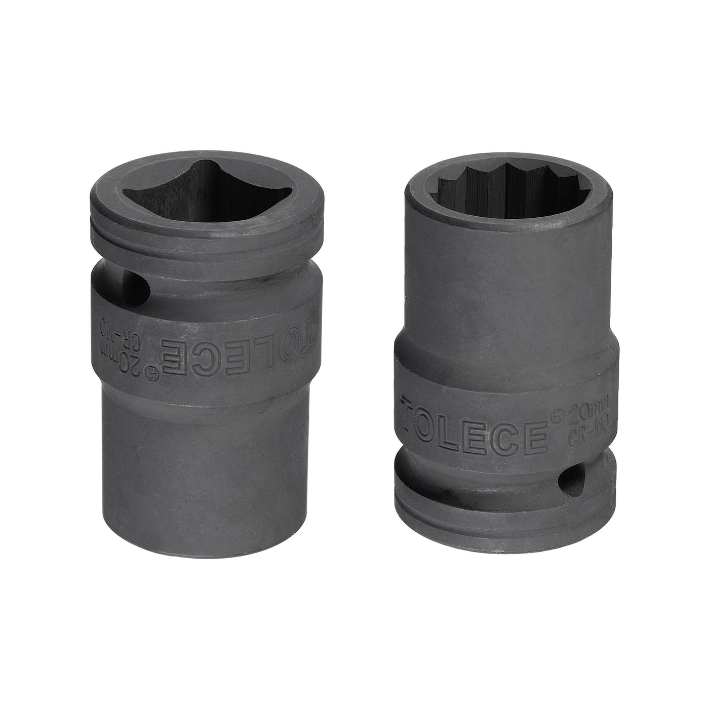 uxcell Uxcell 3/4" Drive 20mm 12-Point Impact Socket, CR-MO Steel 56mm Length, Standard Metric
