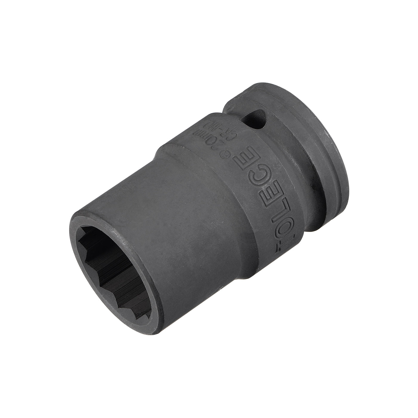 uxcell Uxcell 3/4" Drive 20mm 12-Point Impact Socket, CR-MO Steel 56mm Length, Standard Metric