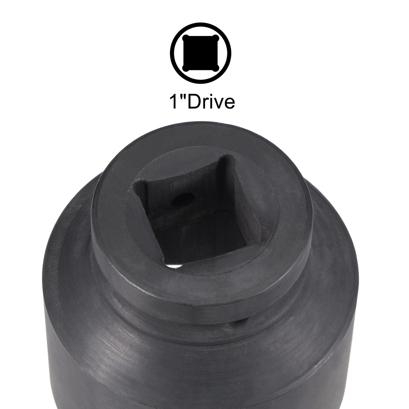 uxcell Uxcell 1-Inch Drive 60mm 12-Point Impact Socket, CR-MO Steel 84mm Length, Standard Metric Sizes