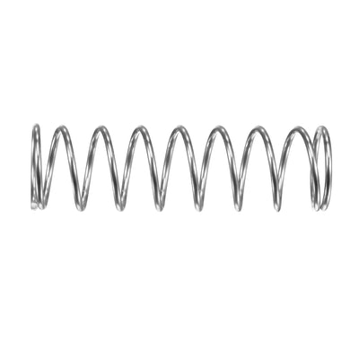Harfington Uxcell 15mmx1.2mmx50mm 304 Stainless Steel Compression Spring 15.7N Load Capacity 5pcs