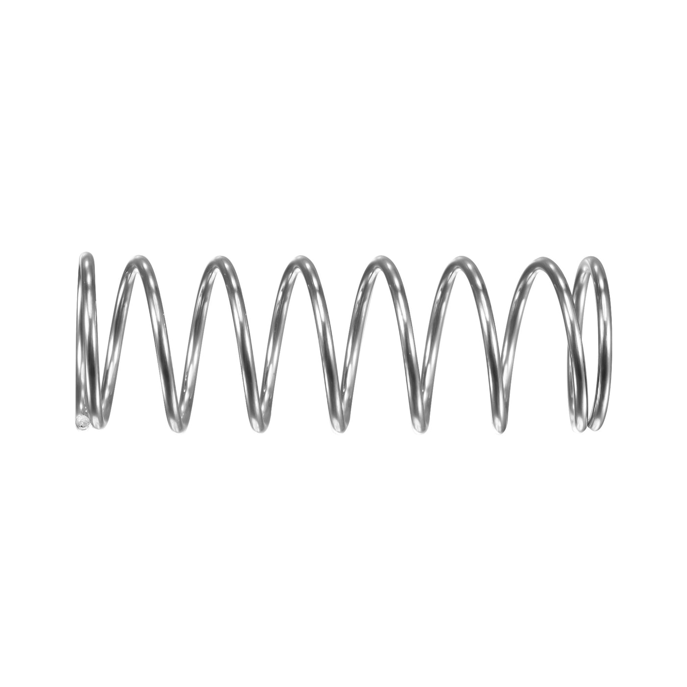 uxcell Uxcell 15mmx1.2mmx45mm 304 Stainless Steel Compression Spring 15.7N Load Capacity 5pcs
