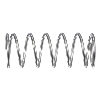 Harfington Uxcell 15mmx1.2mmx40mm 304 Stainless Steel Compression Spring 15.7N Load Capacity 10pcs