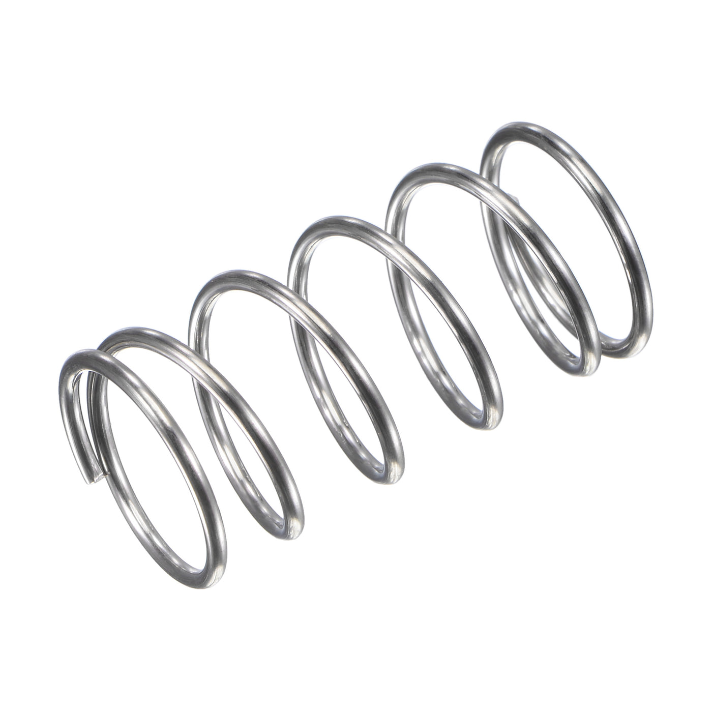 uxcell Uxcell 15mmx1.2mmx30mm 304 Stainless Steel Compression Spring 15.7N Load Capacity 5pcs