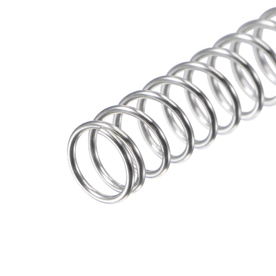Harfington Uxcell 5mmx0.5mmx15mm 304 Stainless Steel Compression Spring 5.9N Load Capacity 10pcs