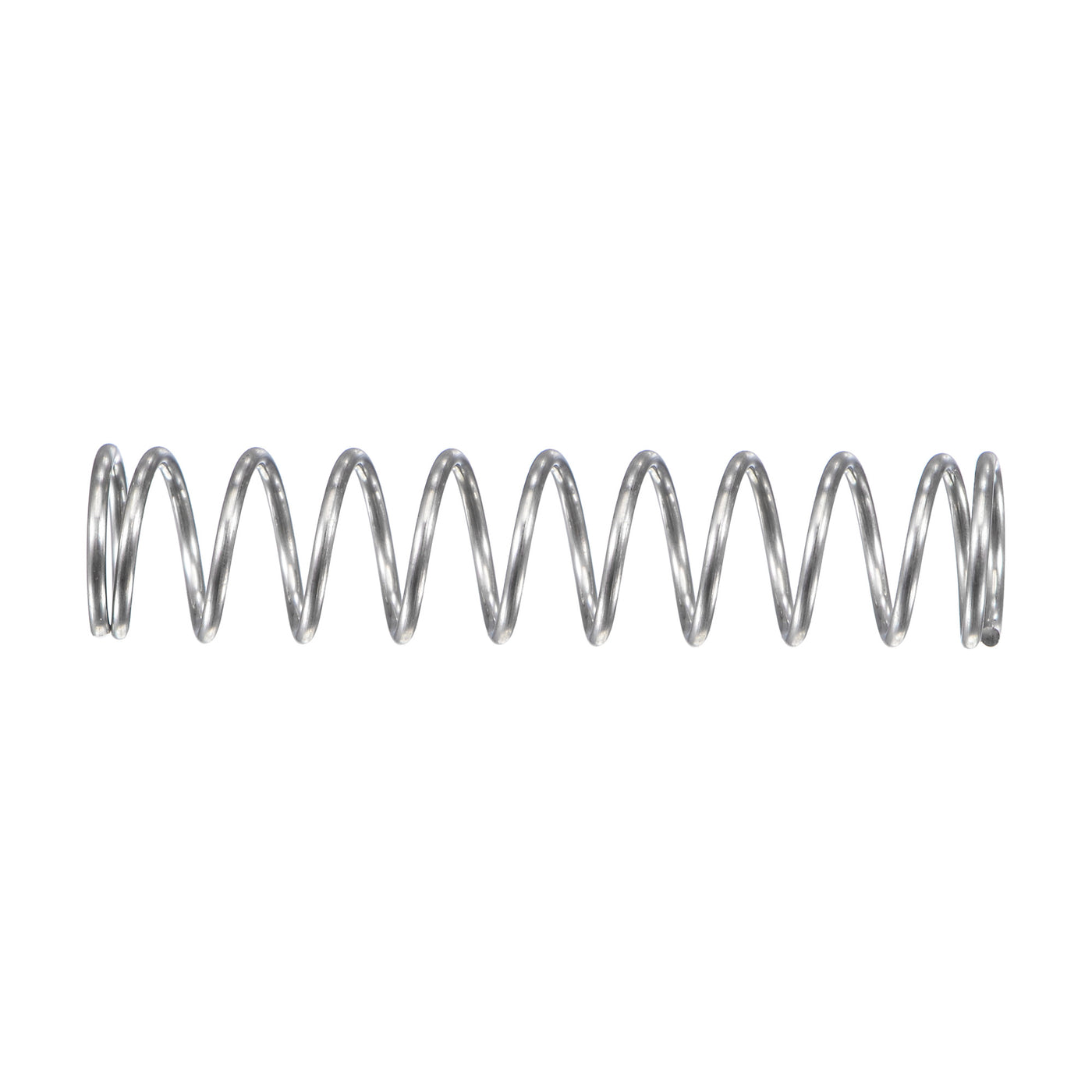 uxcell Uxcell 5mmx0.5mmx25mm 304 Stainless Steel Compression Spring 5.9N Load Capacity 10pcs