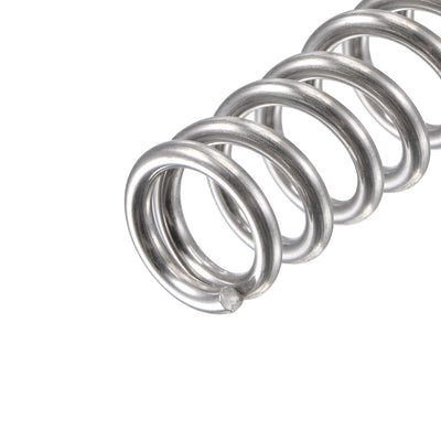 Harfington Uxcell 8mmx1.2mmx35mm 304 Stainless Steel Compression Spring 61.8N Load Capacity 15pcs