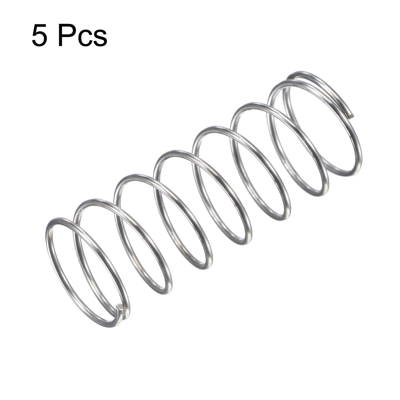 uxcell Uxcell 16mmx1mmx40mm 304 Stainless Steel Compression Spring 5.9N Load Capacity 5pcs