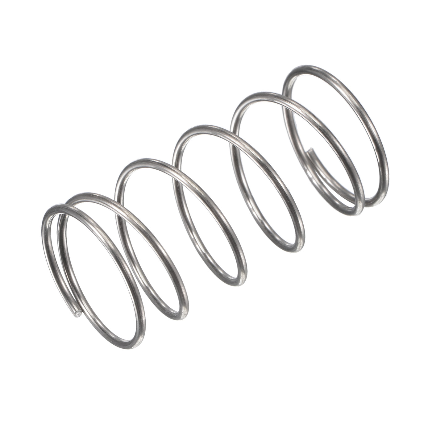 uxcell Uxcell 16mmx1mmx30mm 304 Stainless Steel Compression Spring 5.9N Load Capacity 5pcs