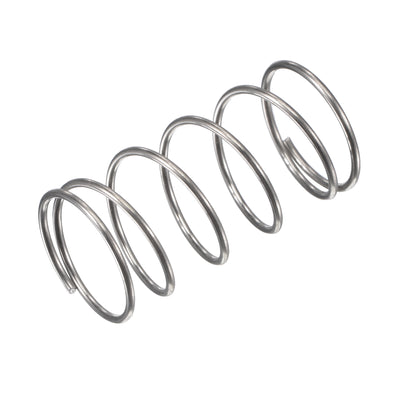 Harfington Uxcell 16mmx1mmx30mm 304 Stainless Steel Compression Spring 5.9N Load Capacity 5pcs