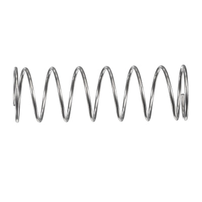 Harfington Uxcell 16mmx1mmx50mm 304 Stainless Steel Compression Spring 5.9N Load Capacity 5pcs