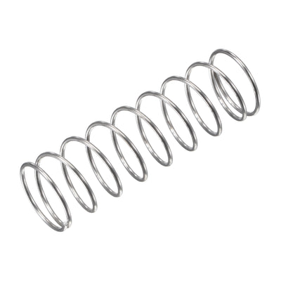 Harfington Uxcell 16mmx1mmx50mm 304 Stainless Steel Compression Spring 5.9N Load Capacity 5pcs