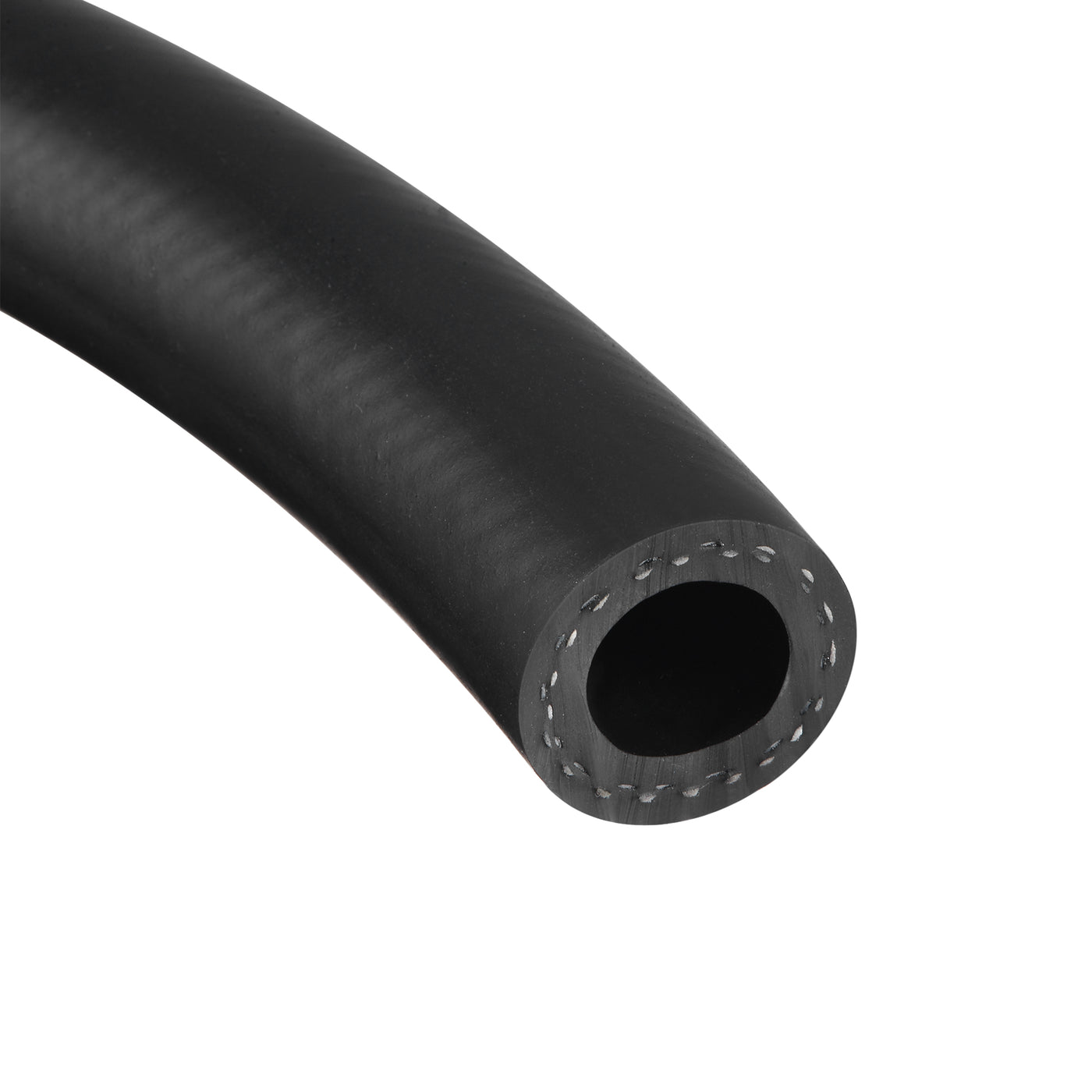 uxcell Uxcell 16mm ID Fuel Line Hose, 26mm OD 2ft Black Rubber Oil Hose for Fuel System, Oil, Lubricant