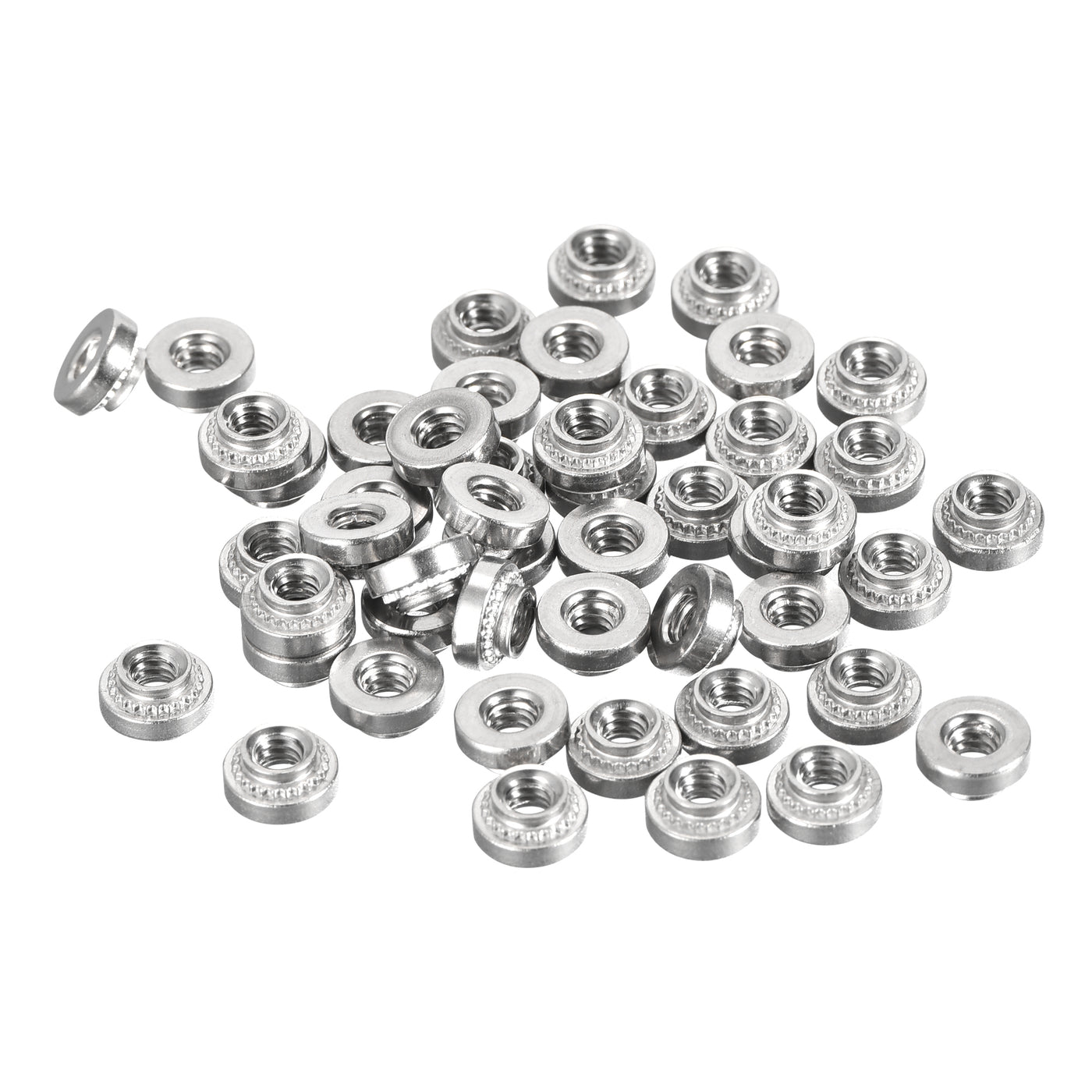 uxcell Uxcell Self -Clinching Nuts,#4-40x3.05mm Stainless Steel Rivet Nut Fastener 50pcs