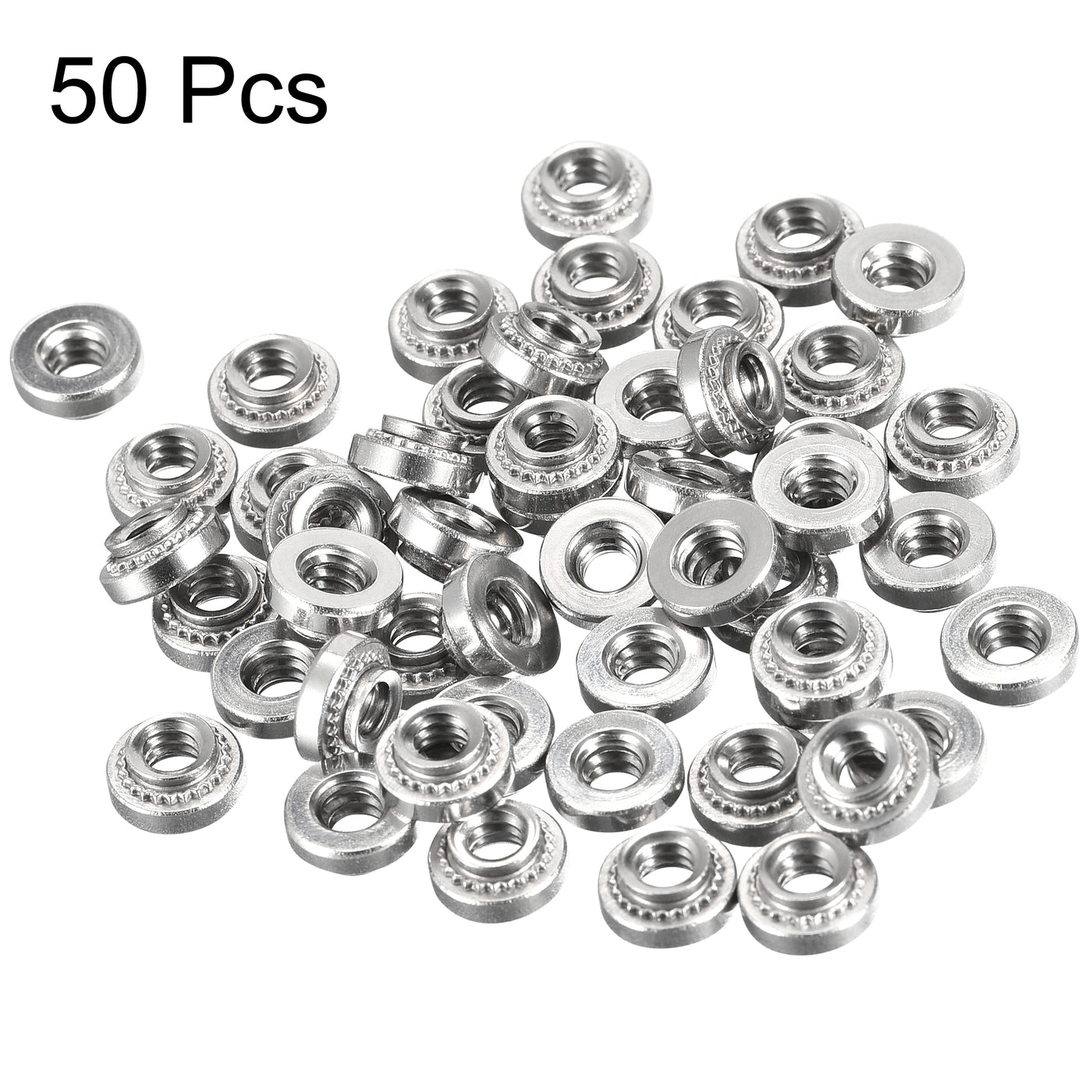 uxcell Uxcell Self -Clinching Nuts, Steel Rivet Nuts Fastener Hardware for Thin Sheet