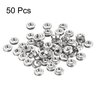 Harfington Uxcell Self -Clinching Nuts,#8-32x3.05mm Stainless Steel Rivet Nut Fastener 50pcs