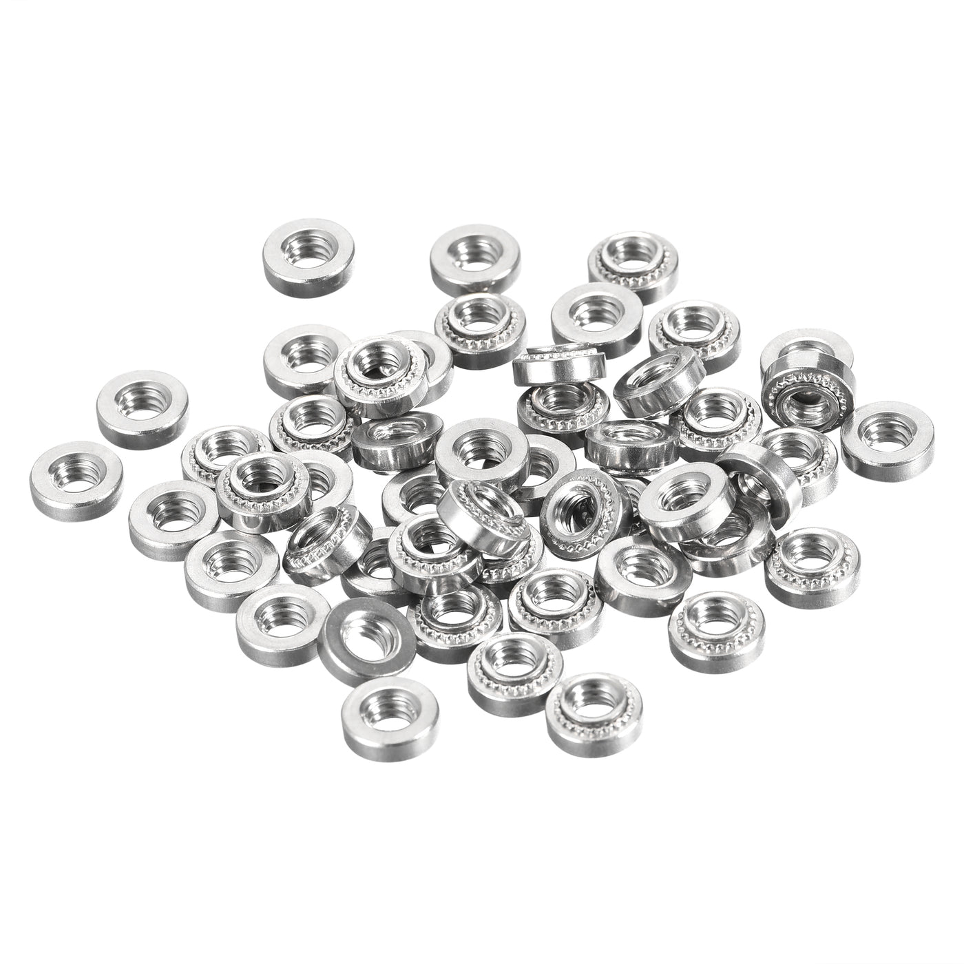 uxcell Uxcell Self -Clinching Nuts,#8-32x3.05mm Stainless Steel Rivet Nut Fastener 50pcs