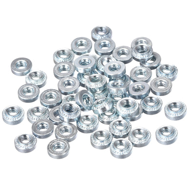 uxcell Uxcell Self -Clinching Nuts,#4-40x3.15mm Carbon Steel Rivet Nut Fastener 50pcs