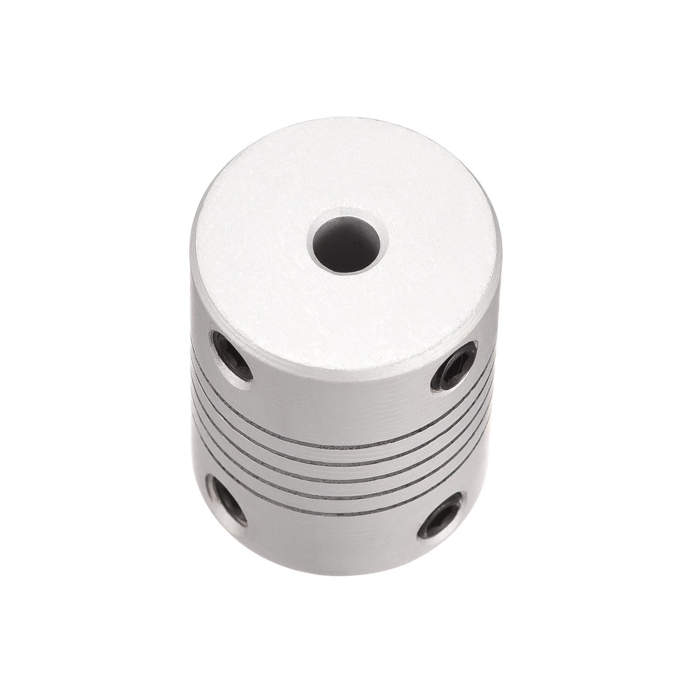 uxcell Uxcell 4mm to 6mm Aluminum Alloy Shaft Coupling Flexible Coupler L25xD19 Silver,2pcs