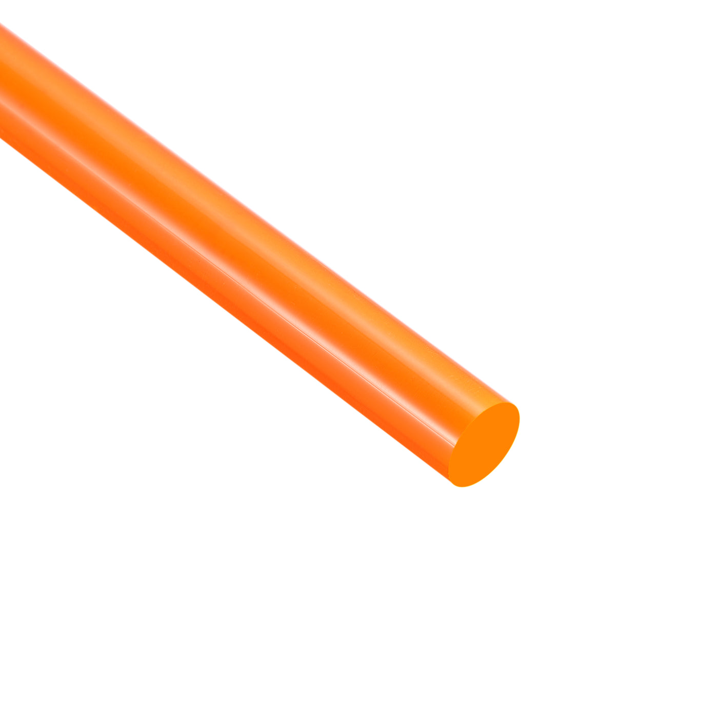 uxcell Uxcell Acrylic Round Rod, Orange,1/4" Diameter 18-1/8" Length, Solid Plastic PMMA Bar Stick 3pcs