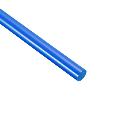 Harfington Uxcell Acrylic Round Rod, Blue,1/2" Diameter 18-1/8" Length, Solid Plastic PMMA Bar Stick 3pcs