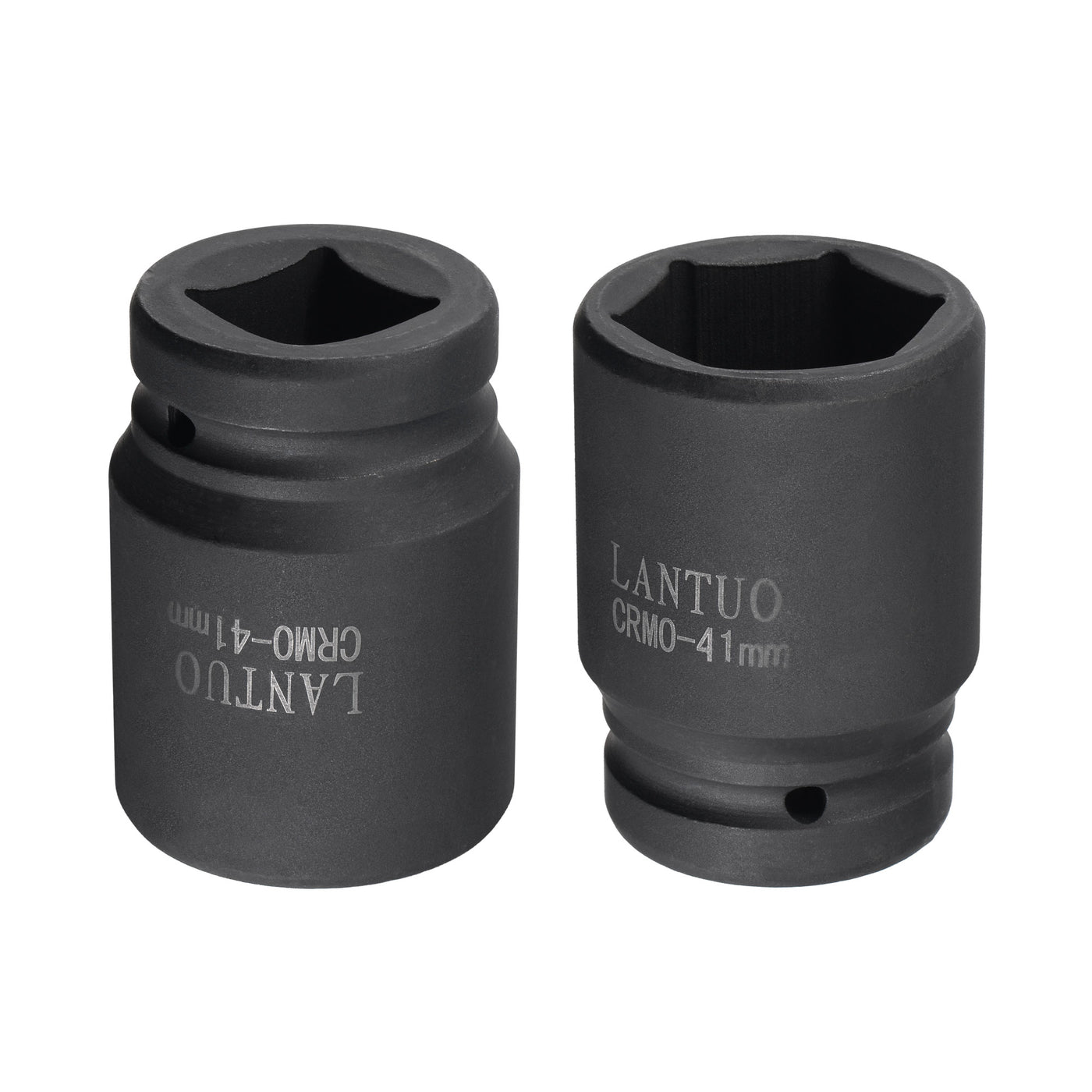 uxcell Uxcell 1" Drive by 41mm 6-Point Impact Socket, CR-MO 80mm Length, Standard Metric Sizes