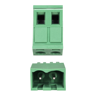 Harfington Uxcell 2 Pin 5.08mm Pitch Male Female PCB Screw Terminal Block 20 Sets