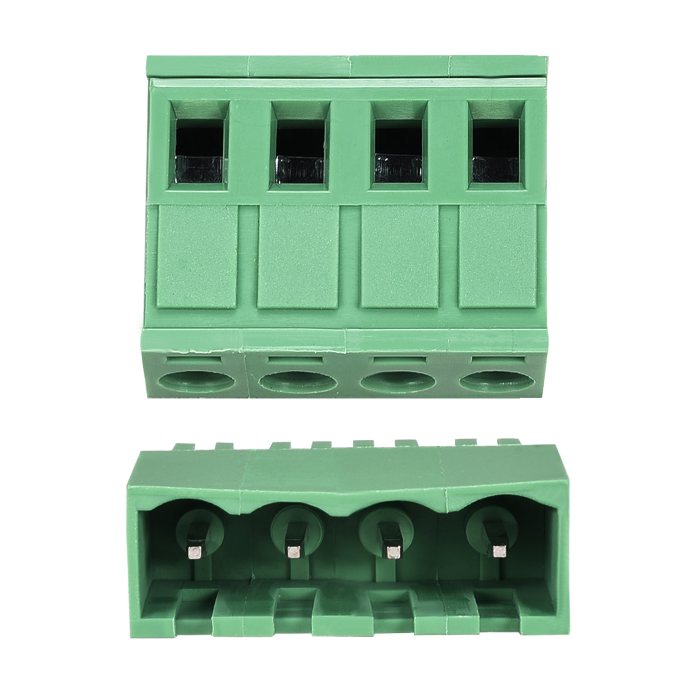 uxcell Uxcell 4 Pin 5.08mm Pitch Male Female PCB Screw Terminal Block 10 Sets