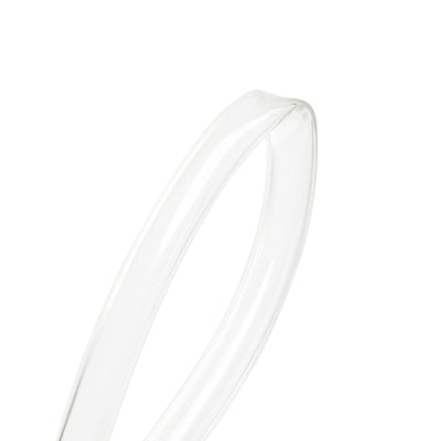 Harfington Uxcell PVC Clear Vinyl Tubing, 16mm(5/8") ID 20mm(25/32") OD 3.3ft Plastic Pipe Air Water Hose with Clamps