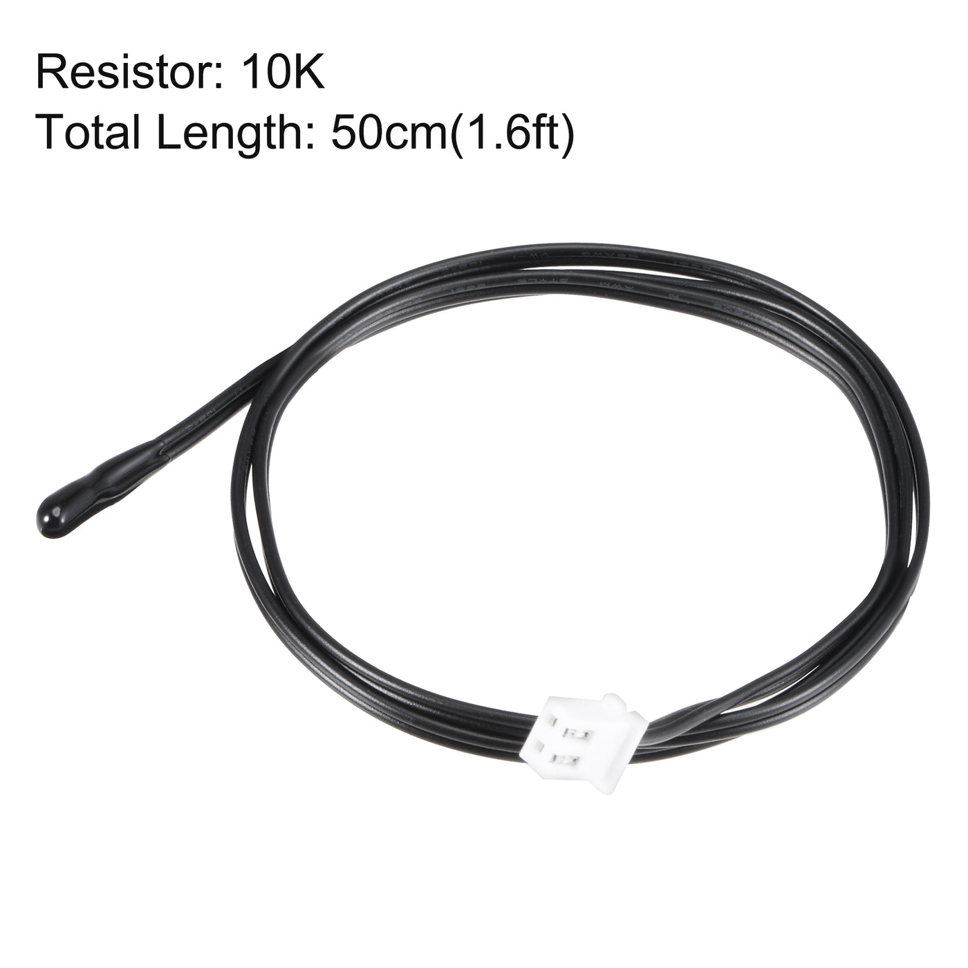 uxcell Uxcell 2pcs 10K NTC Temperature Sensor Probe 50cm Digital Thermometer Extension Cable