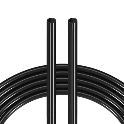 Harfington Uxcell Pneumatic Air Hose Tubing Air Compressor Tube 4mm/0.16''ID x 6mm/0.23''OD x 11m/36Ft Polyurethane Pipe Black