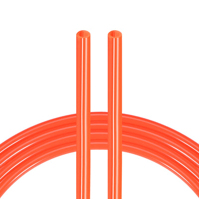 uxcell Uxcell Pneumatic Air Hose Tubing Air Compressor Tube 5mm/0.2''ID x 8mm/0.3''OD x 7.7m/25.2Ft Polyurethane Pipe Bright Orange