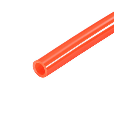 Harfington Uxcell Pneumatic Air Hose Tubing Air Compressor Tube 6.5mm/0.25''ID x 10mm/0.4''OD x 8m/26.2Ft Polyurethane Pipe Bright Orange