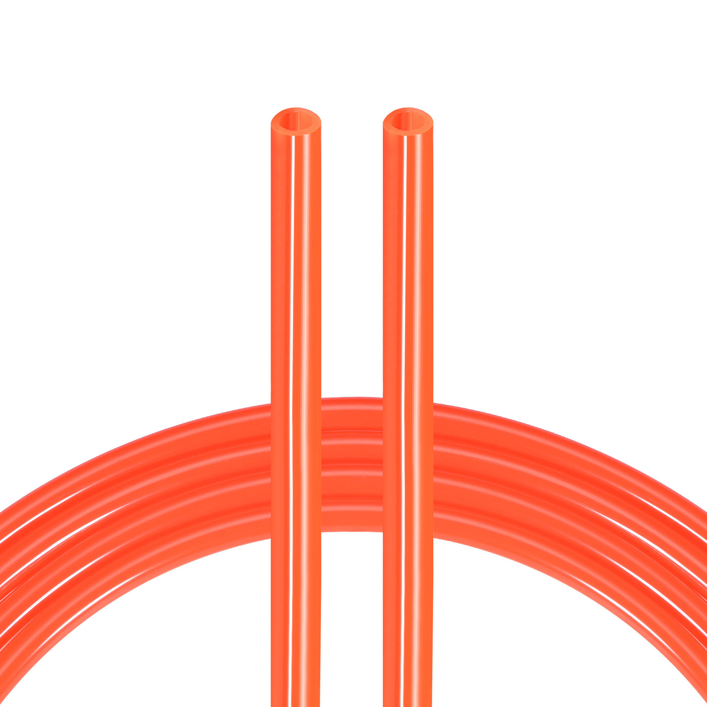 uxcell Uxcell Pneumatic Air Hose Tubing Air Compressor Tube 6.5mm/0.25''ID x 10mm/0.4''OD x 8m/26.2Ft Polyurethane Pipe Bright Orange