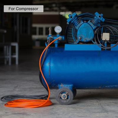 Harfington Uxcell Pneumatic Air Hose Tubing Air Compressor Tube 6.5mm/0.25''ID x 10mm/0.4''OD x 8m/26.2Ft Polyurethane Pipe Blue