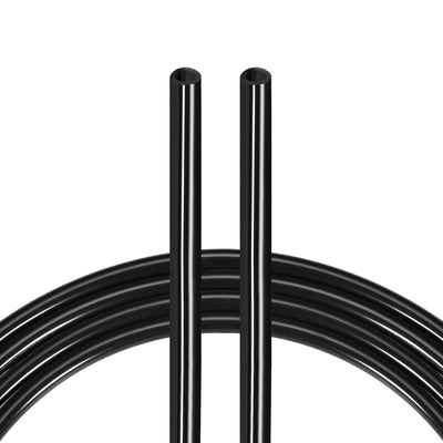 Harfington Uxcell Pneumatic Air Hose Tubing Air Compressor Tube 6.5mm/0.25''ID x 10mm/0.4''OD x 12m/39.4Ft Polyurethane Pipe Black