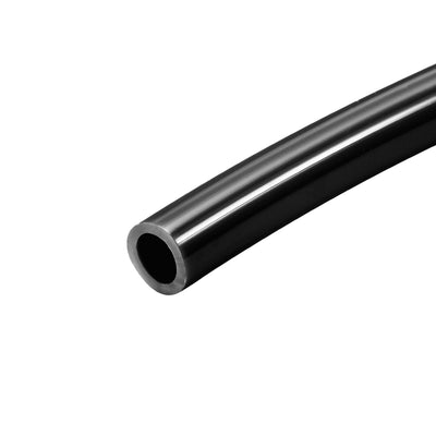 Harfington Uxcell Pneumatic Air Hose Tubing Air Compressor Tube 8mm/0.31''ID x 12mm/0.47''OD x 8m/26.2Ft Polyurethane Pipe Black