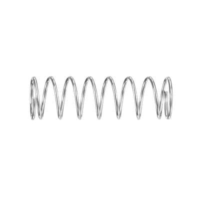 Harfington Uxcell 5mmx0.4mmx15mm 304 Stainless Steel Compression Spring 2N Load Capacity 15pcs