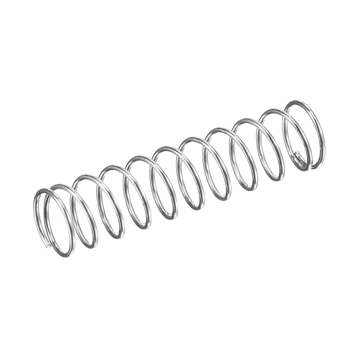 uxcell Uxcell 5mmx0.4mmx20mm 304 Stainless Steel Compression Spring 2N Load Capacity 15pcs