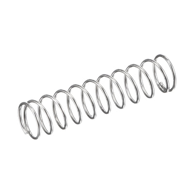 Harfington Uxcell 5mmx0.4mmx20mm 304 Stainless Steel Compression Spring 2N Load Capacity 15pcs