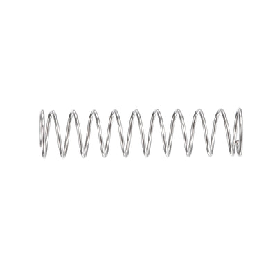 Harfington Uxcell 5mmx0.4mmx20mm 304 Stainless Steel Compression Spring 2N Load Capacity 30pcs