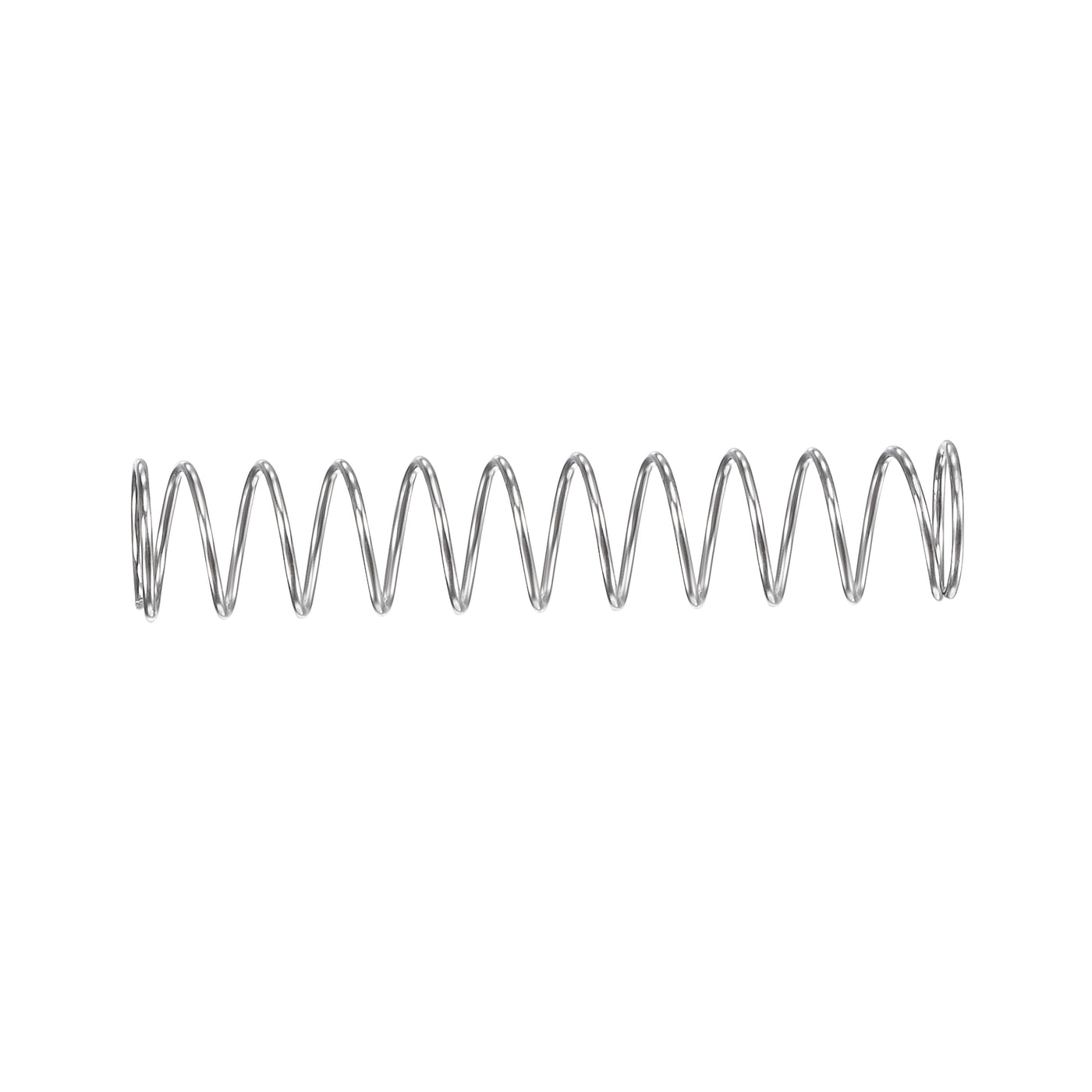 uxcell Uxcell 5mmx0.4mmx25mm 304 Stainless Steel Compression Spring 2N Load Capacity 30pcs