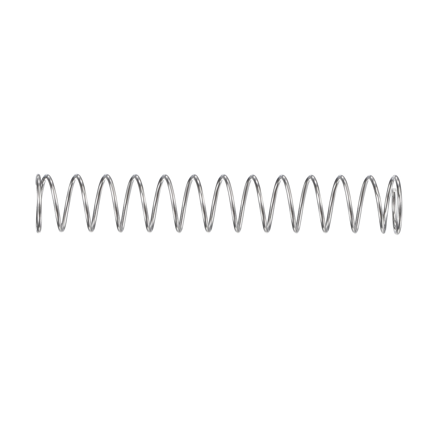 uxcell Uxcell 5mmx0.4mmx30mm 304 Stainless Steel Compression Spring 2N Load Capacity 15pcs
