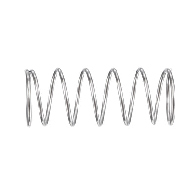 Harfington Uxcell 10mmx0.7mmx25mm 304 Stainless Steel Compression Spring 11.8N Load Capacity 10pcs