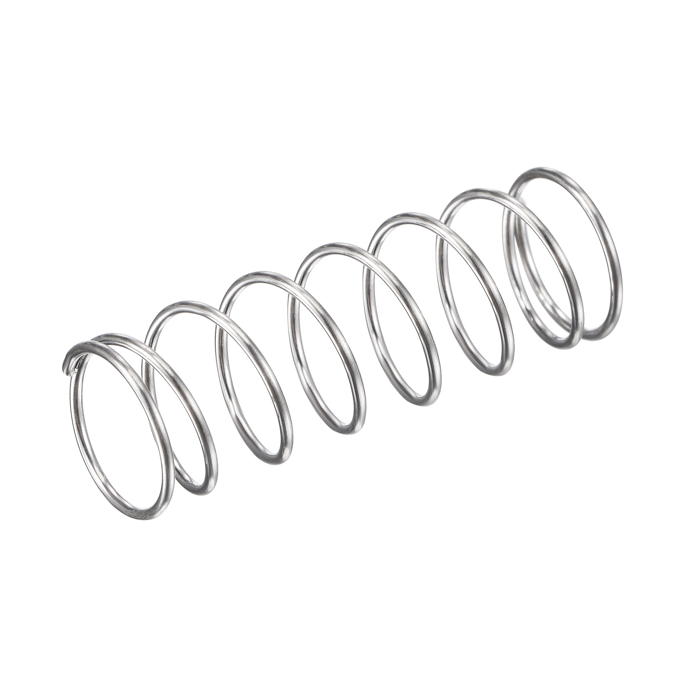 uxcell Uxcell 10mmx0.7mmx30mm 304 Stainless Steel Compression Spring 11.8N Load Capacity 10pcs