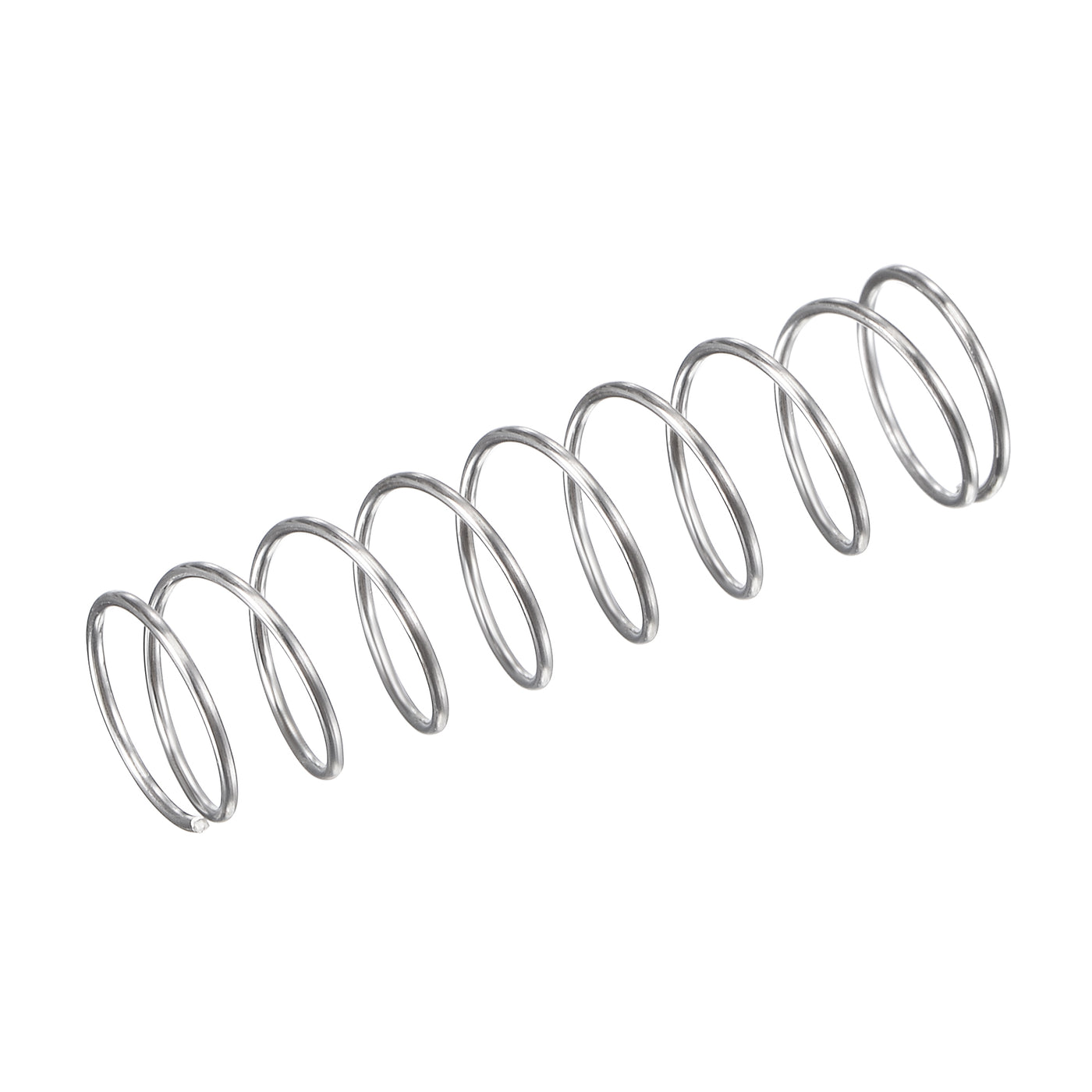 uxcell Uxcell 10mmx0.7mmx35mm 304 Stainless Steel Compression Spring 11.8N Load Capacity 10pcs
