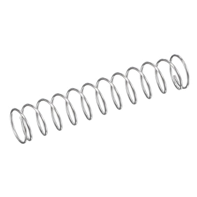 Harfington Uxcell 10mmx0.7mmx50mm 304 Stainless Steel Compression Spring 11.8N Load Capacity 5pcs