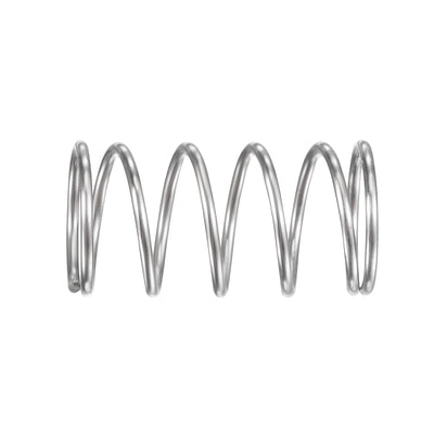 Harfington Uxcell 11mmx0.9mmx20mm 304 Stainless Steel Compression Spring 11N Load Capacity 20pcs