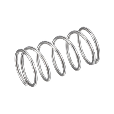 Harfington Uxcell 11mmx0.9mmx20mm 304 Stainless Steel Compression Spring 11N Load Capacity 20pcs
