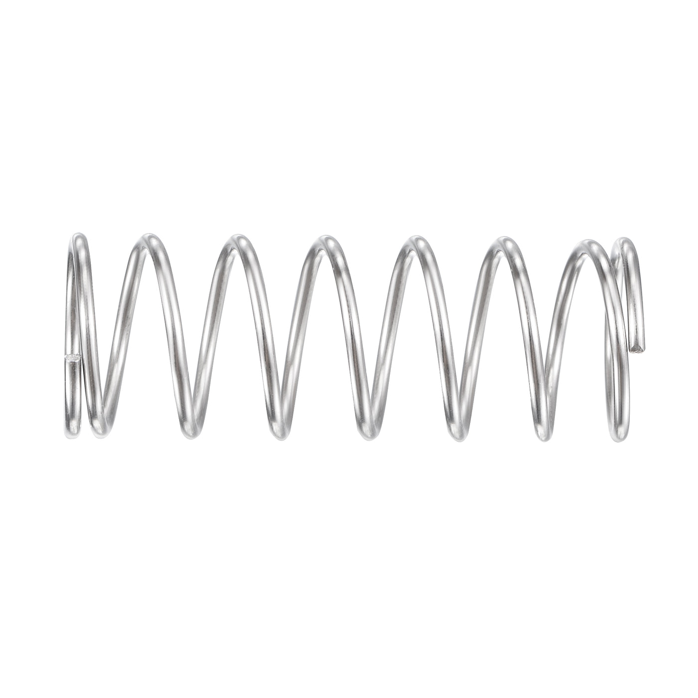 uxcell Uxcell 11mmx0.9mmx30mm 304 Stainless Steel Compression Spring 11N Load Capacity 10pcs